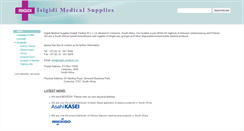 Desktop Screenshot of isigidi-medical.com