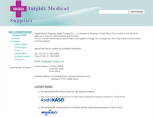 Tablet Screenshot of isigidi-medical.com
